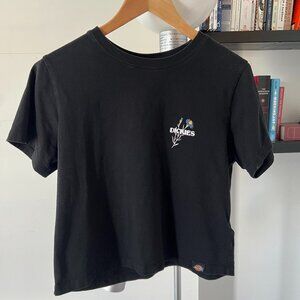 Dickies black crop tee (S)